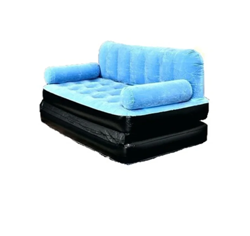 کاناپه بادی تخت شو دو نفره آبی رنگ